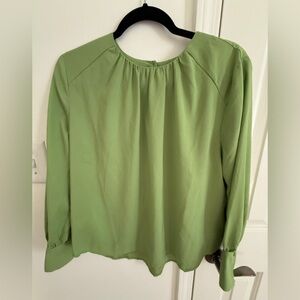 Ann Taylor Long Sleeve Blouse Large Petite